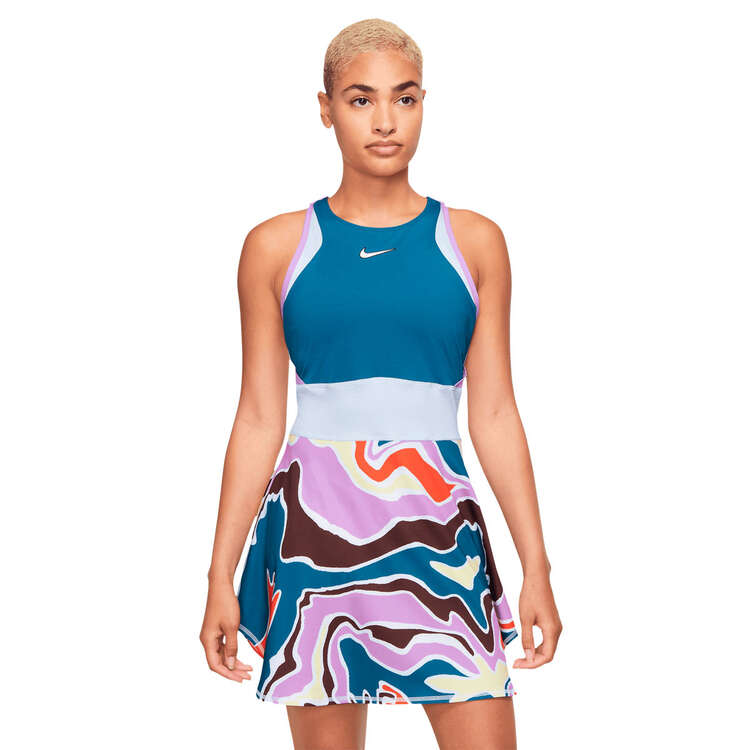 NikeCourt Womens Dri-FIT Slam Dress, Multi, rebel_hi-res