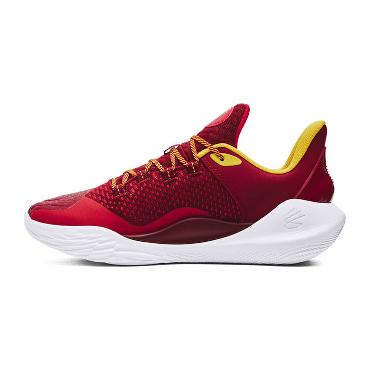 Under Armour Curry 11 Bruce Lee Fire Basketball Shoes, Red, rebel_hi-res