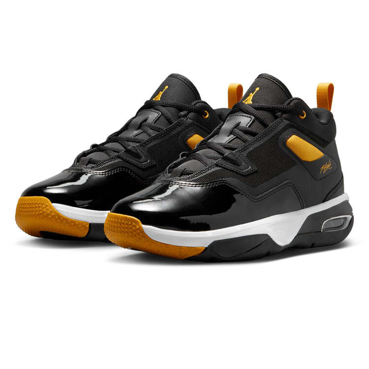 Jordan Stay Loyal 3 GS Basketball Shoes, Black/Yellow, rebel_hi-res