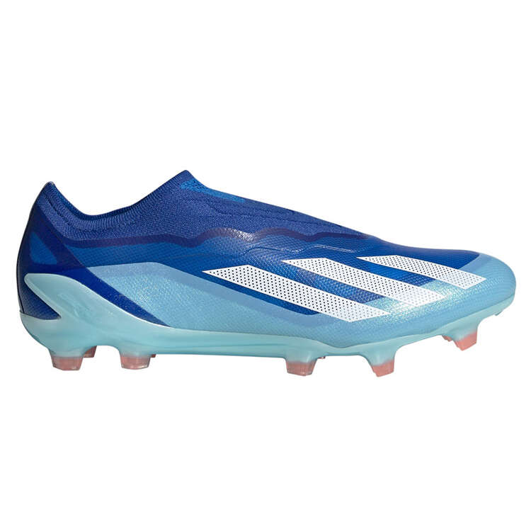 adidas X Crazyfast .1 Laceless Football Boots, Blue/White, rebel_hi-res