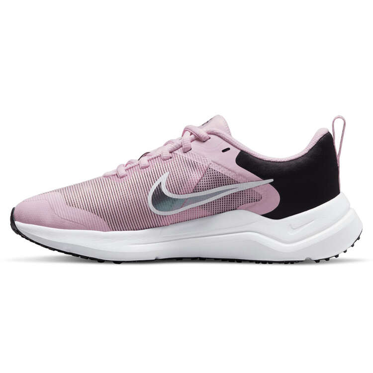 Nike Downshifter 12 Next Nature GS Kids Running Shoes, Pink/Grey, rebel_hi-res