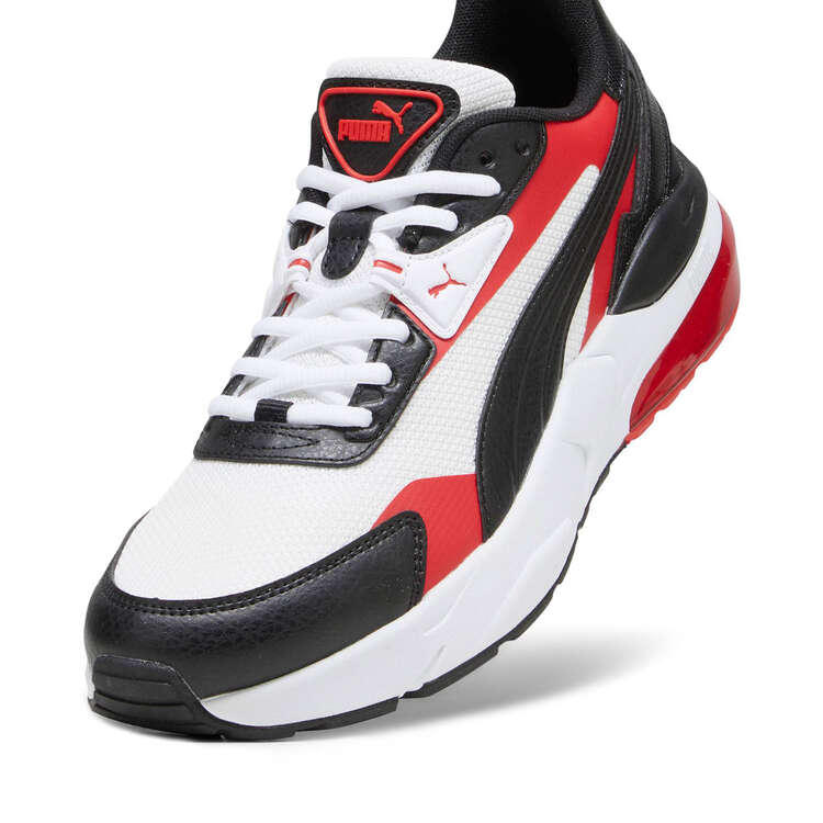 Puma Vis2k Back To Heritage Mens Casual Shoes, Black/Red, rebel_hi-res