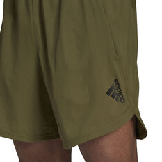 adidas Mens AEROREADY Designed 2 Move Shorts, Green, rebel_hi-res