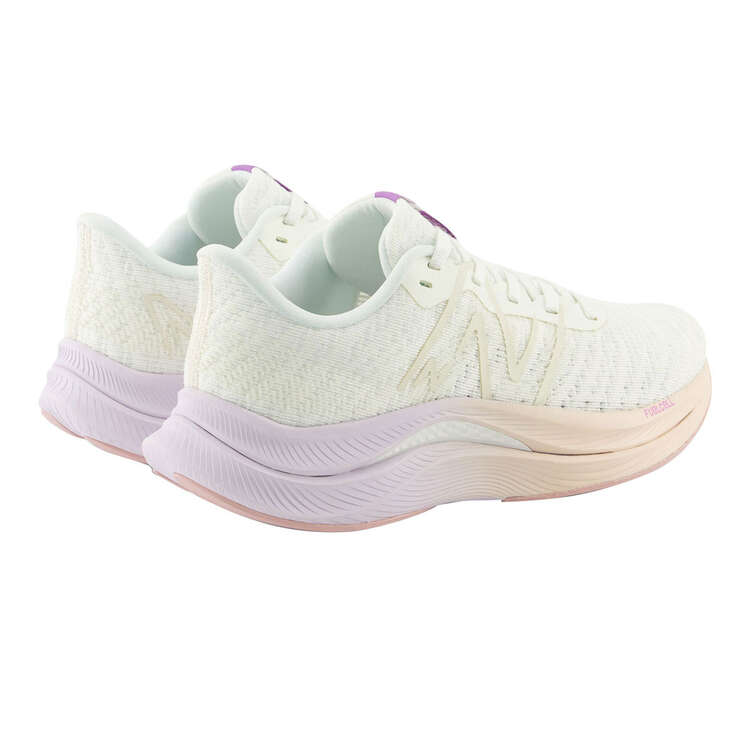 New Balance FuelCell Propel V4 Womens Running Shoes, White/purple, rebel_hi-res