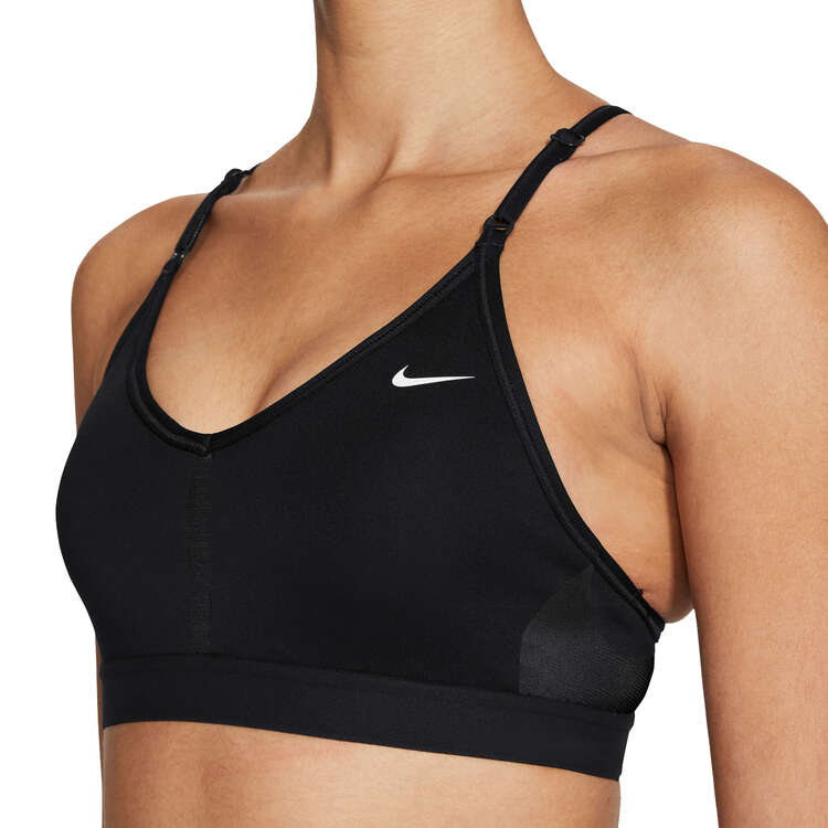 Nike Womens Dri-FIT Indy Padded Sports Bra, Black, rebel_hi-res