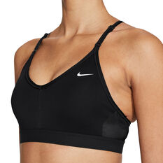 Nike Womens Dri-FIT Indy Padded Sports Bra Black XS, Black, rebel_hi-res