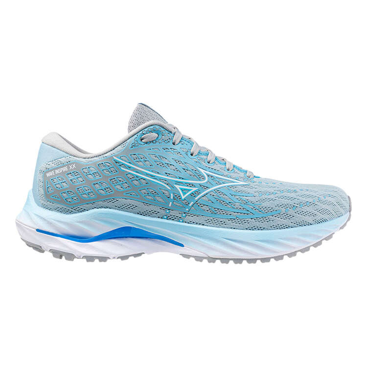 Mizuno Wave Inspire 20 Womens Running Shoes Blue/White US 6, Blue/White, rebel_hi-res