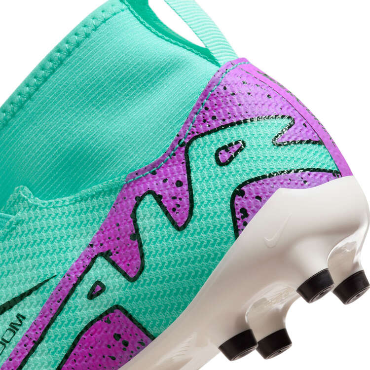 Nike Zoom Mercurial Superfly 9 Pro Kids Football Boots, Turquiose/Pink, rebel_hi-res