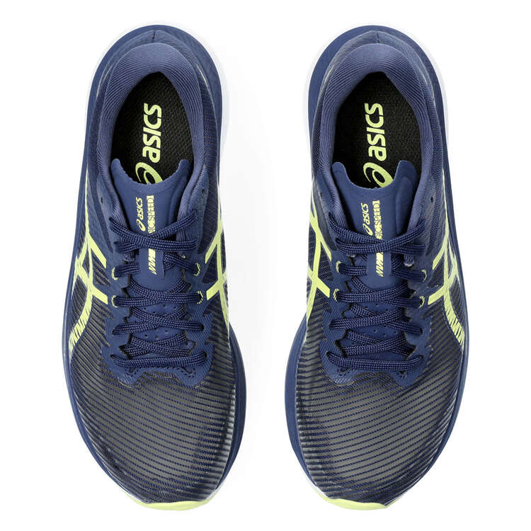Asics Magic Speed 3 Womens Running Shoes, Navy/Yellow, rebel_hi-res