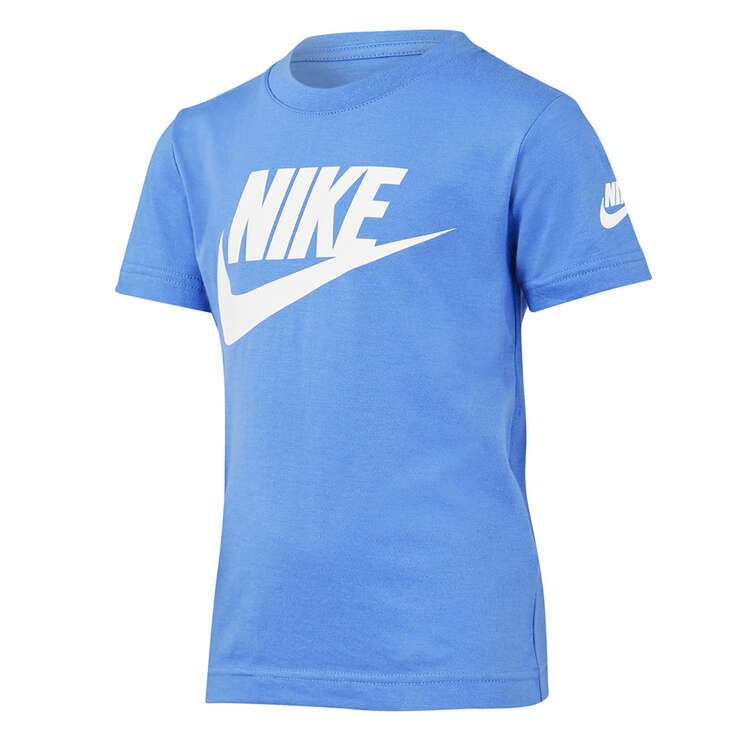 Nike Junior Girls Sportswear Futura Evergreen Tee, Blue, rebel_hi-res