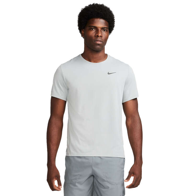 Nike Mens Dri-FIT UV Miller Running Tee Grey/Silver S, Grey/Silver, rebel_hi-res