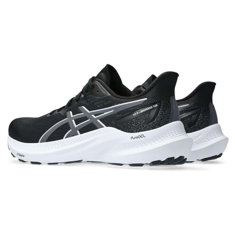 Asics GT 2000 12 Womens Running Shoes, Black/Grey, rebel_hi-res