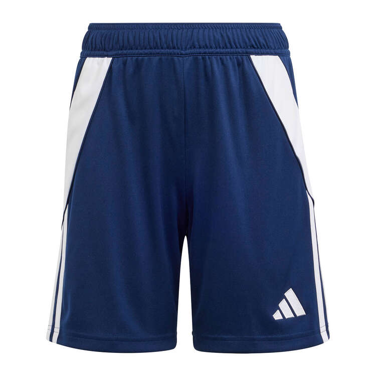 adidas Kids Tiro 24 Football Training Shorts, Navy/White, rebel_hi-res