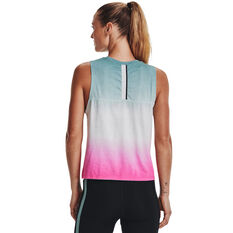 Under Armour Womens Run Anywhere Tank Teal XS, Teal, rebel_hi-res