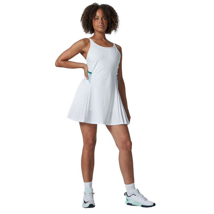 Ell/Voo Womens Tennis Dress, White, rebel_hi-res
