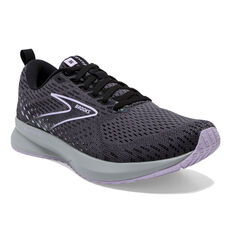 Brooks Levitate 5 Womens Running Shoes, Black/Lilac, rebel_hi-res