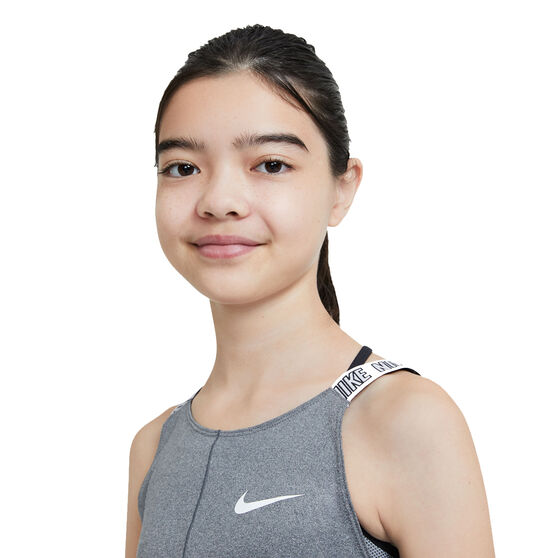 Nike Girls Dri-FIT Elastika Training Tank, Grey, rebel_hi-res
