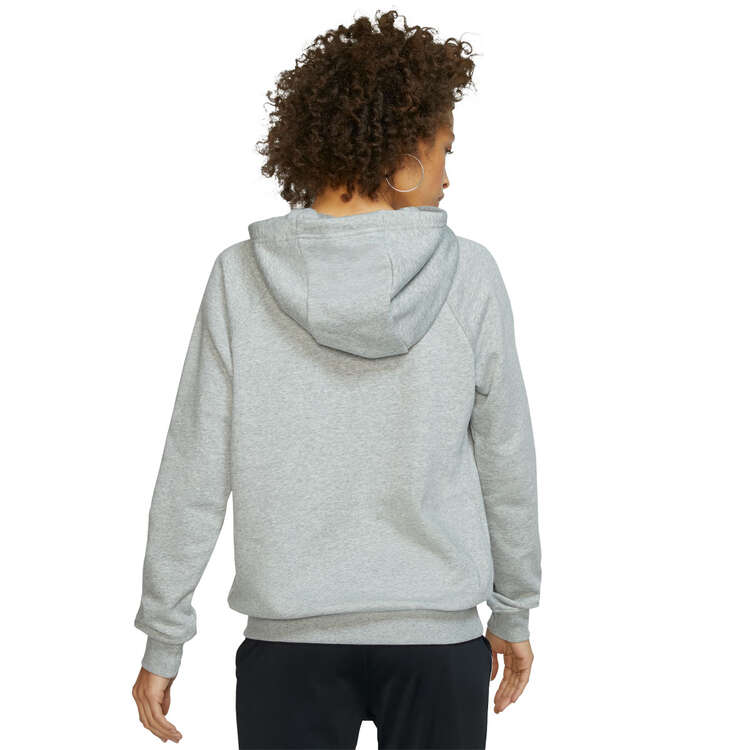 Nike Womens Sportswear Essential Fleece Pullover Hoodie Grey XS, Grey, rebel_hi-res