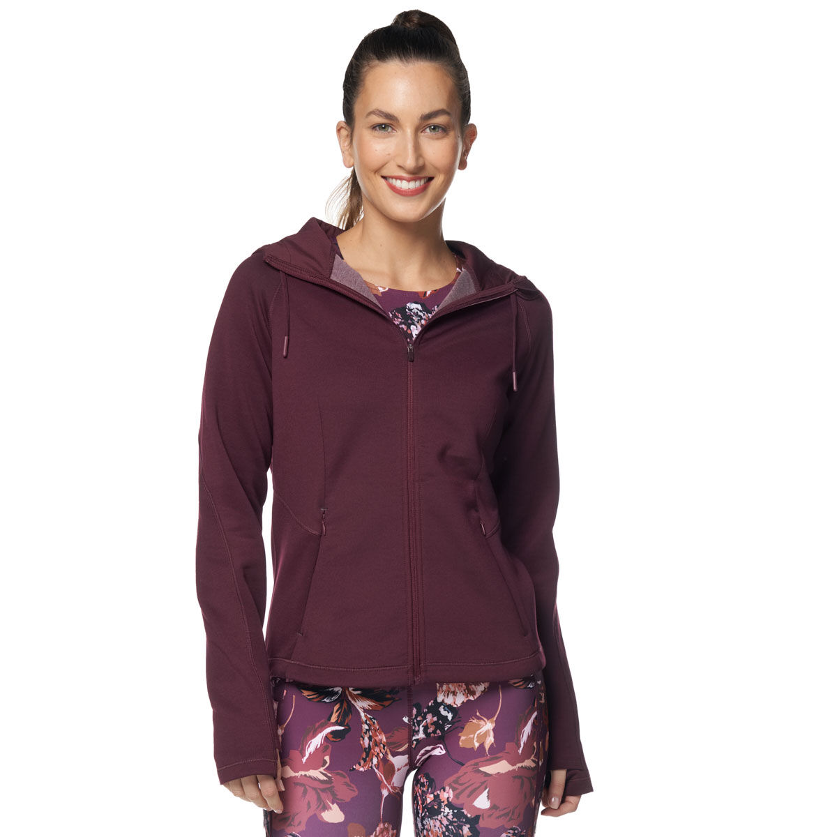 Ell & Voo Womens Tova Zip Thru Hoodie