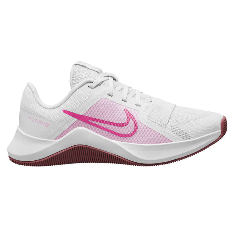 Nike MC Trainer 2 Womens Nike Lifting Shoes White/Pink US 6, White/Pink, rebel_hi-res