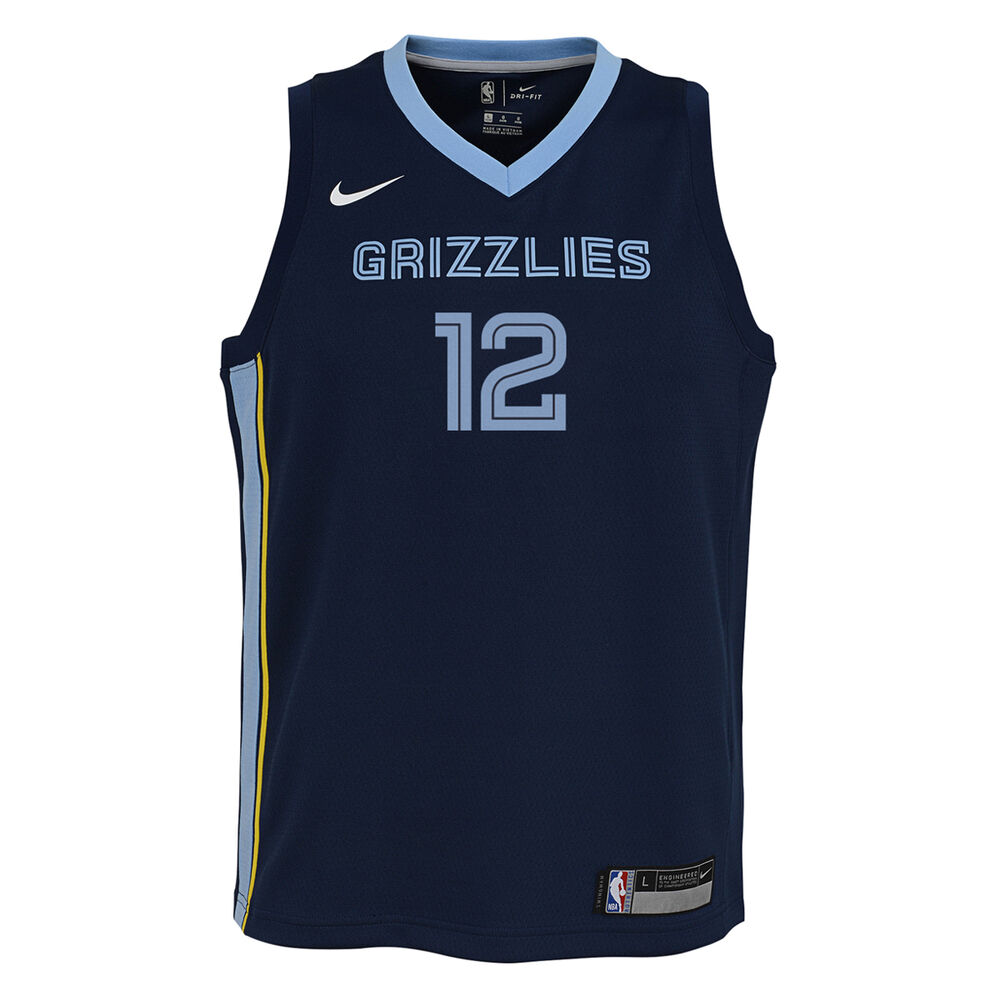 Nike Memphis Grizzlies Ja Morant 2020/21 Kids Icon Jersey Navy S