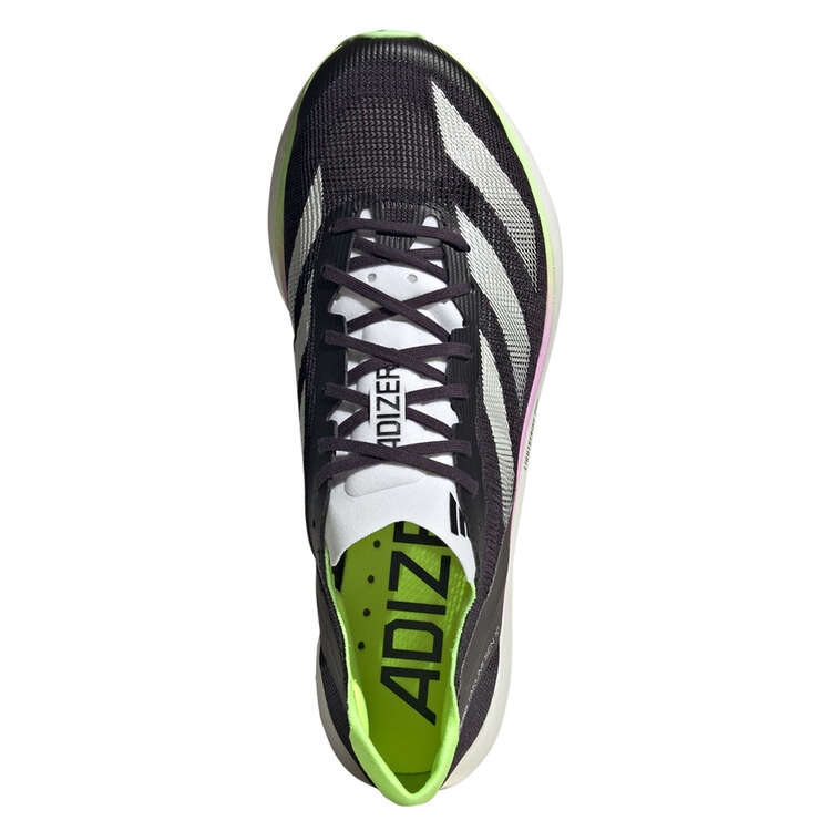 adidas Adizero Takumi Sen 10 Mens Running Shoes, Black/Green, rebel_hi-res