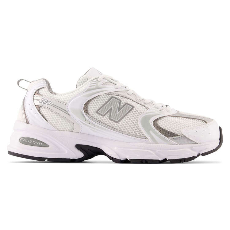New Balance 530 V1 Casual Shoes White/Silver US Mens 4.5 / Womens 6, White/Silver, rebel_hi-res