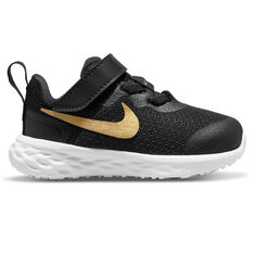 Nike Revolution 6 Toddlers Shoes Black/Gold US 4, Black/Gold, rebel_hi-res