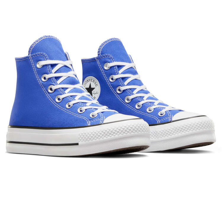 Converse Chuck Taylor All Star Lift High Womens Casual Shoes, Blue/White, rebel_hi-res
