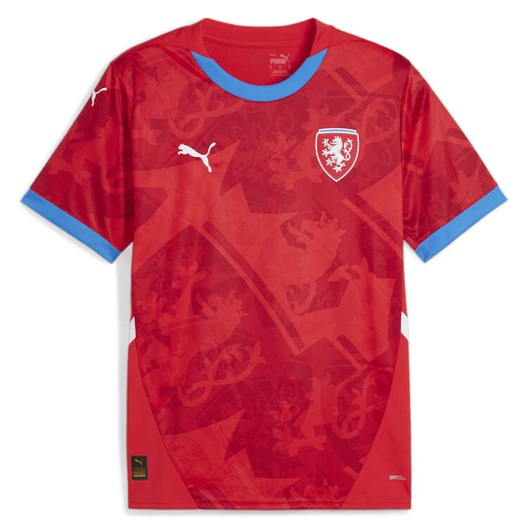 Puma Czech Republic 2023/24 Home Football Jersey Red S, Red, rebel_hi-res