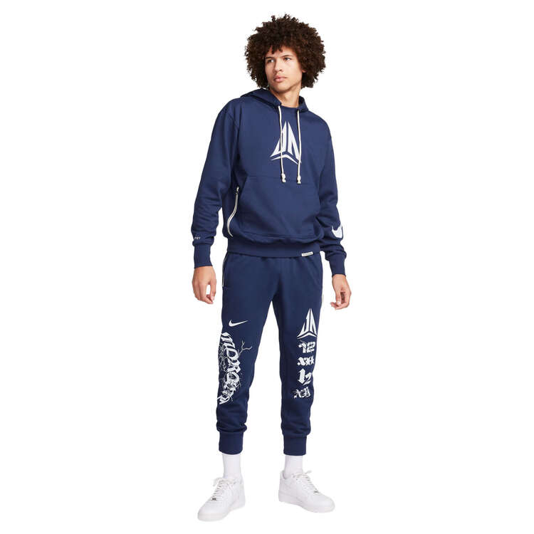 Nike Ja Morant Mens Dri-FIT Pullover Basketball Hoodie, Navy, rebel_hi-res