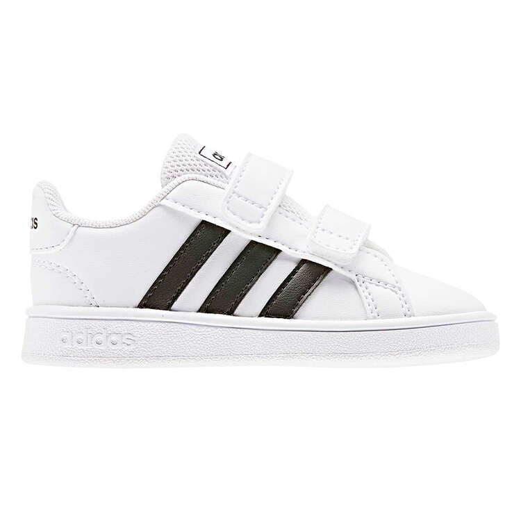 adidas Grand Court Toddlers Shoes White/Black US 7, White/Black, rebel_hi-res