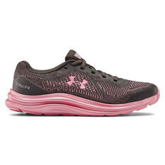 Under Armour Liquify GS Kids Running Shoes Grey / Pink US 4, Grey / Pink, rebel_hi-res