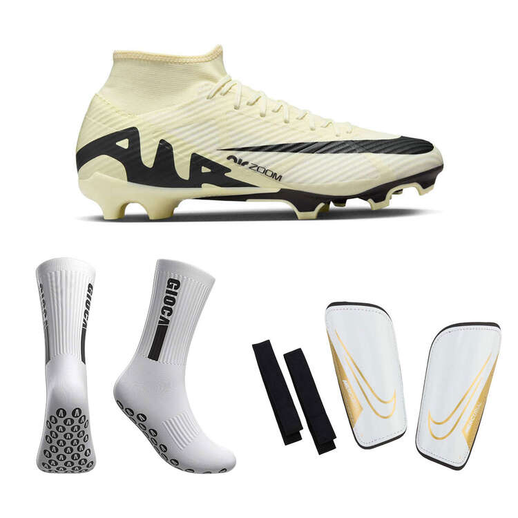 Nike Mercurial Superfly 9 Boots, White Socks & Shin Guard Set, , rebel_hi-res