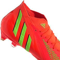 adidas Predator Edge .1 Football Boots, Red/Green, rebel_hi-res