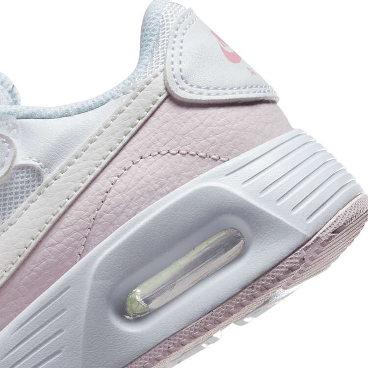 Nike Air Max SC PS Kids Casual Shoes, White/Pink, rebel_hi-res