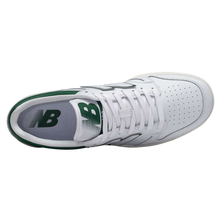 New Balance BB480 Mens Casual Shoes, White/Green, rebel_hi-res