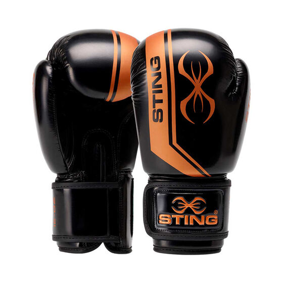 Sting Armalite Boxing Gloves, Black / Bronze, rebel_hi-res