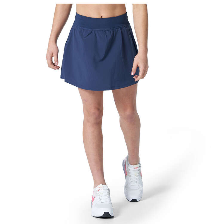 Ell/Voo Girls Core Essential 2-n-1 Skirt Navy 8, Navy, rebel_hi-res
