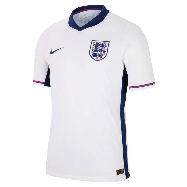 England 2024 Mens Match Home Jersey White/Blue S, White/Blue, rebel_hi-res