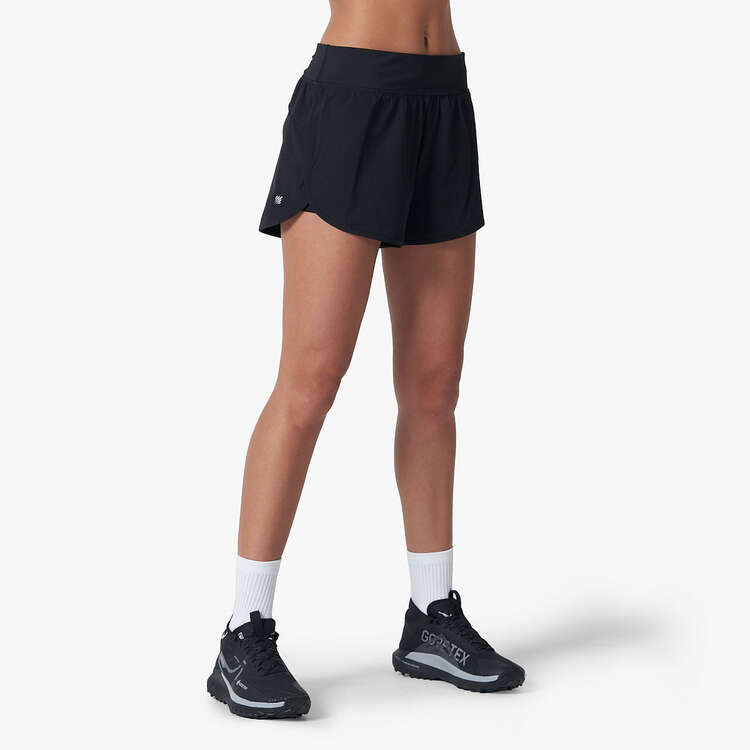 Ell/Voo Womens Essentials Shorts, Black, rebel_hi-res