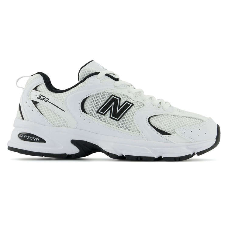 New Balance 530 V1 Casual Shoes White/Black US Mens 4.5 / Womens 6, White/Black, rebel_hi-res