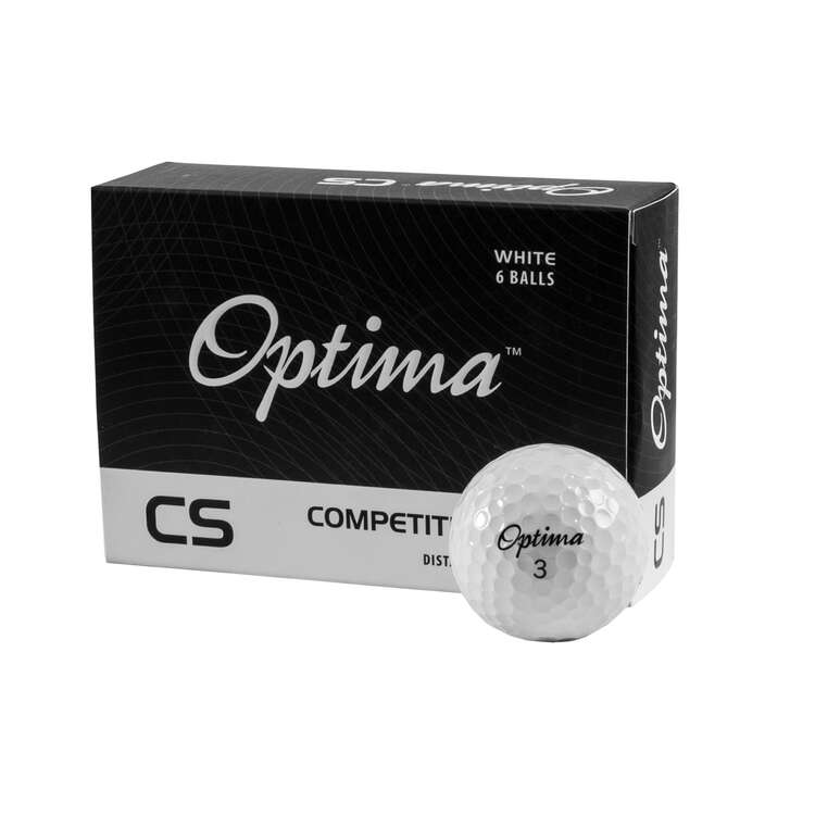 Optima Competition Spin Golf Balls, White, rebel_hi-res