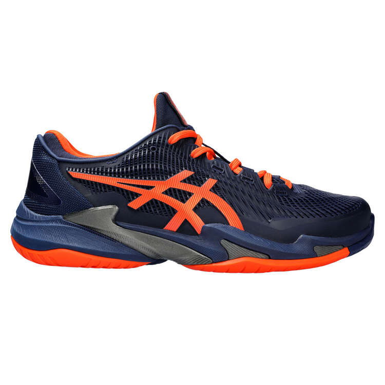 Asics Court FF 3 Mens Tennis Shoes Blue/Orange US 8, Blue/Orange, rebel_hi-res
