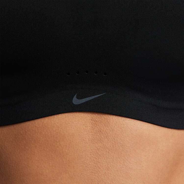 Nike Womens Dri-FIT Alate Coverage Light Support Sports Bra, Black, rebel_hi-res