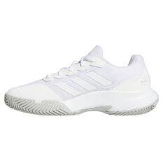 adidas GameCourt 2 Womens Tennis Shoes White US 6, White, rebel_hi-res