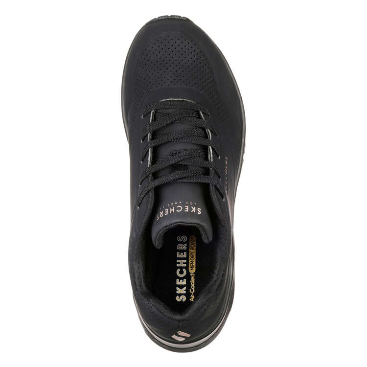 Skechers Uno Mens Walking Shoes, Black, rebel_hi-res