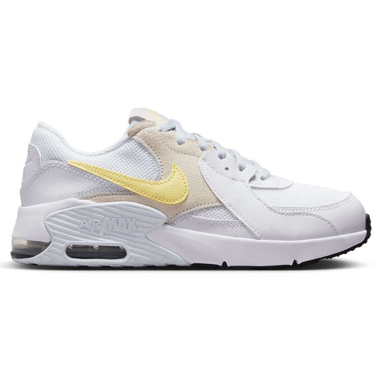Nike Air Max Excee GS Kids Casual Shoes, White/Grey, rebel_hi-res