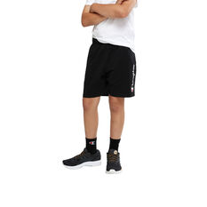 Champion Boys Jersey Script Shorts, Black, rebel_hi-res