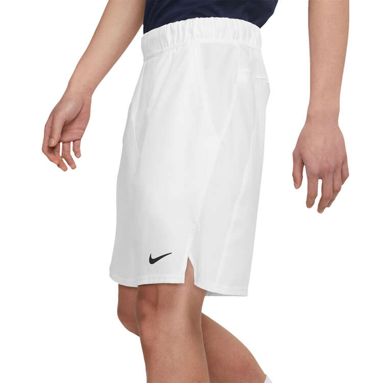 NikeCourt Mens Dri-FIT Victory 9in Shorts, White, rebel_hi-res